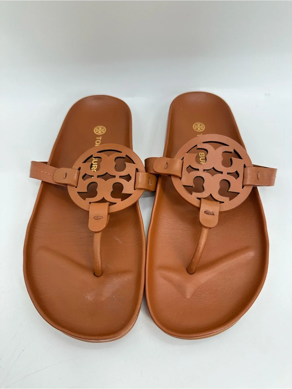 Tory Burch Miller Cloud Sandal in Cognac Brown 8.5